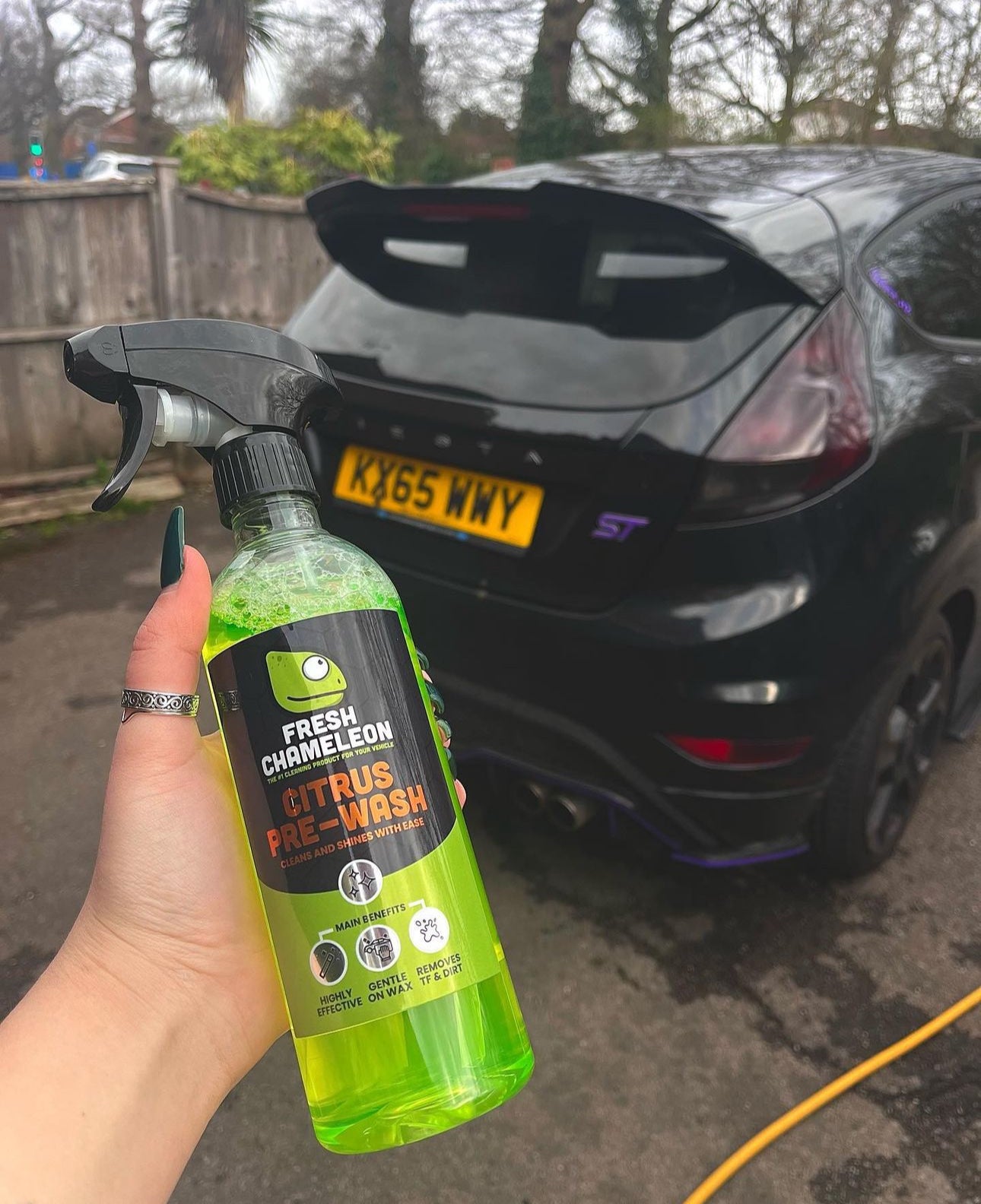 Car cleaning pre wash