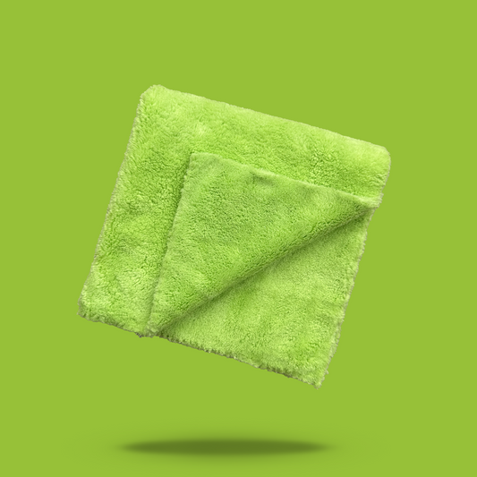 Green 550gsm microfibre cloth
